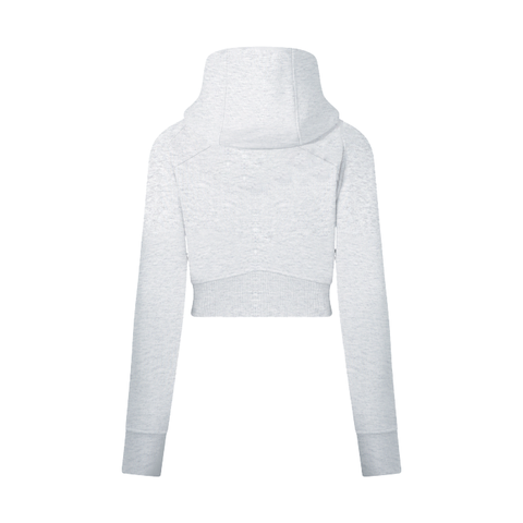 Fefe Cropped Full Zip Grey