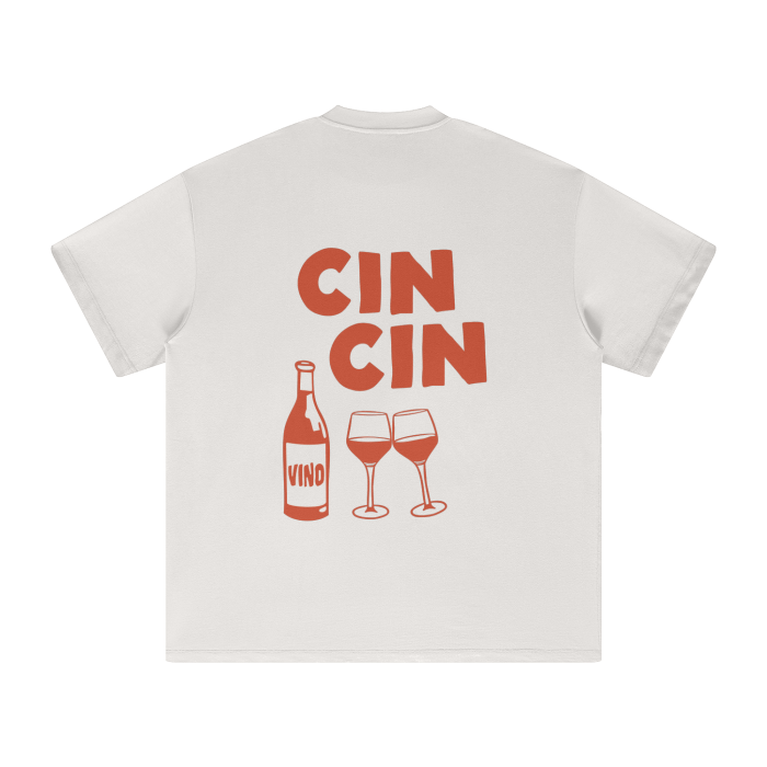 WINE & CHEESE CLUB AND CIN CIN T-SHIRT