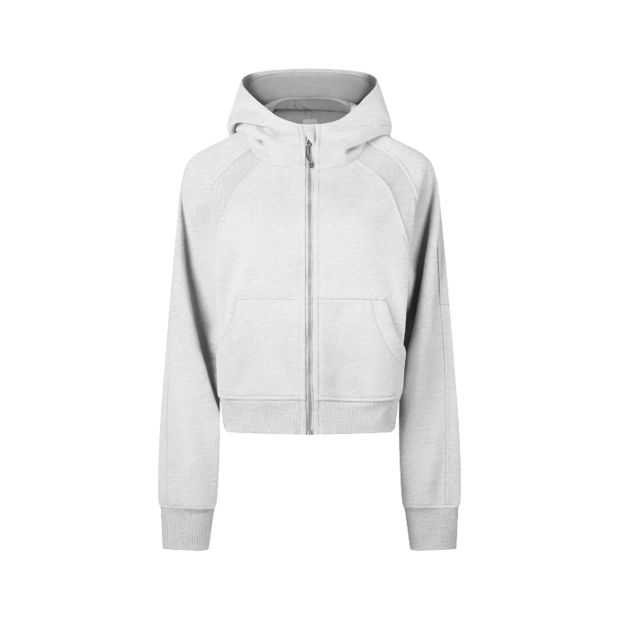 Mre Cropped Full Zip Sweatshirt Grey