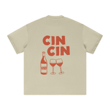 WINE & CHEESE CLUB AND CIN CIN T-SHIRT