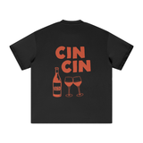 WINE & CHEESE CLUB AND CIN CIN T-SHIRT