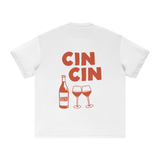 WINE & CHEESE CLUB AND CIN CIN T-SHIRT